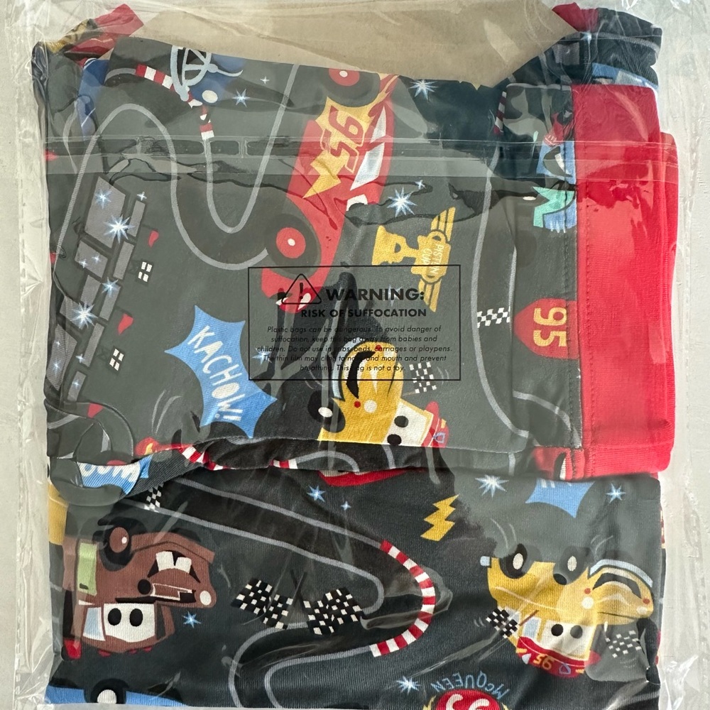 Little Sleepies Disney Cars Piston Cup Bamboo Pajama Set 2 Piece Size 3T NWT - Picture 4 of 6